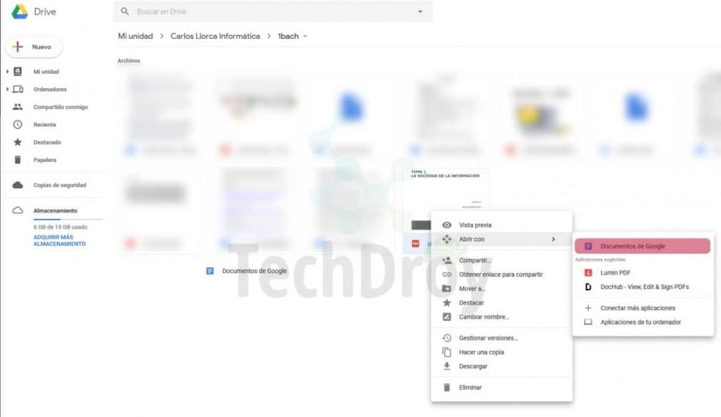 Convert PDF to Word with Google Drive