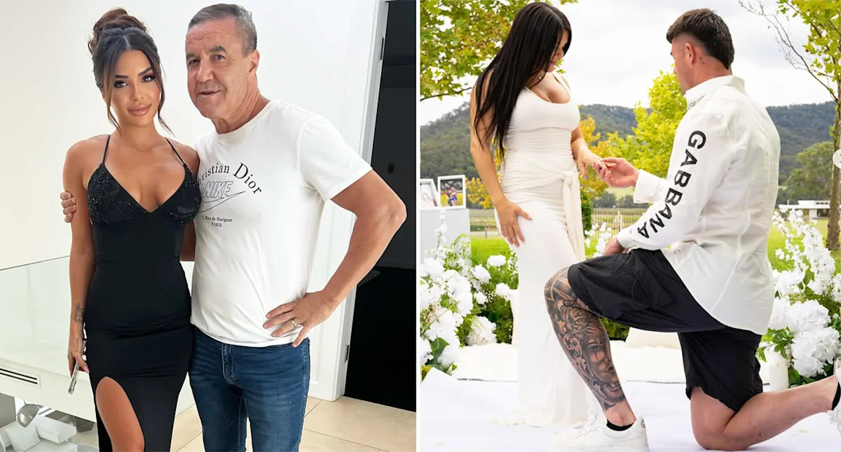 Tsunami of congratulations after NRL star gets engaged to daughter of Aussie icon