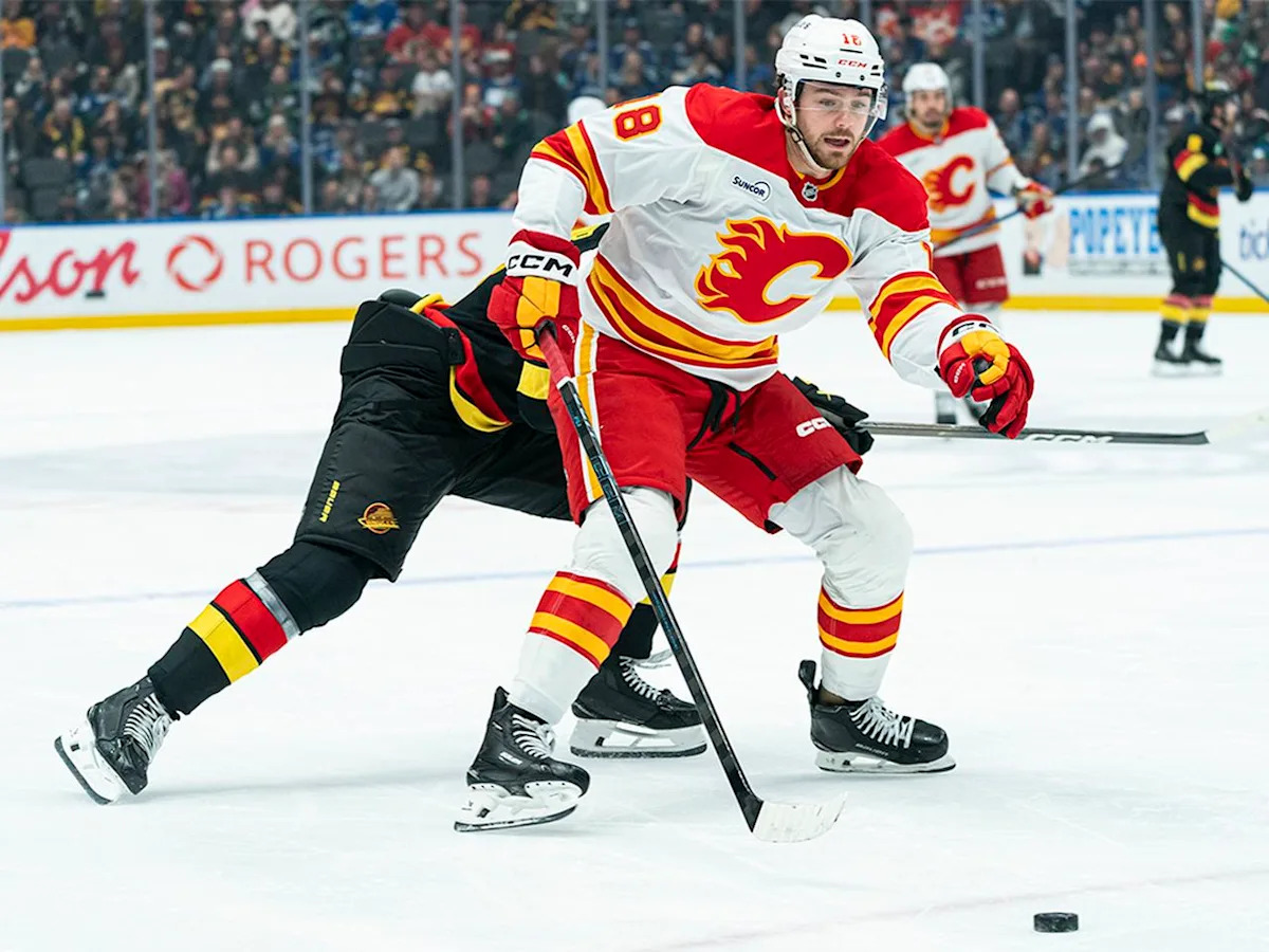 John Beecher’s best game for the Calgary Flames comes at just the right time